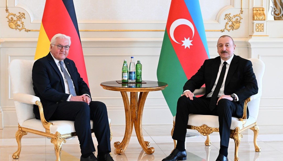 Azerbaycan Cumhurbaşkanı Aliyev, Alman mevkidaşı Steinmeier ile görüştü
